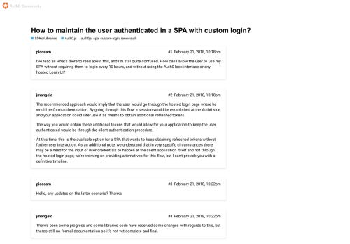 
                            5. How to maintain the user authenticated in a SPA with custom login ...