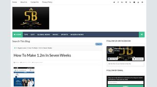 
                            1. How To Make 1.2m In Seven Weeks - STEVAINO BLOG
