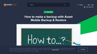 
                            3. How to make a backup with Avast Mobile Backup & Restore - Avast Blog