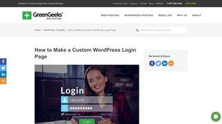 
                            10. How to Make a Custom WordPress Login Page - GreenGeeks