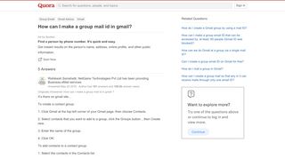 
                            12. How to make a group mail id in gmail - Quora