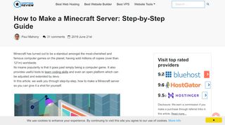 
                            10. How to Make a Minecraft Server: Step-by-Step Guide - Hosting Reviews