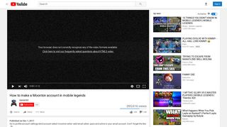 
                            8. How to make a Moonton account in mobile legends - YouTube
