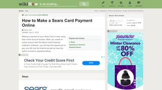 
                            12. How to Make a Sears Card Payment Online: 12 Steps (with Pictures)