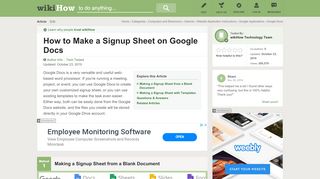 
                            8. How to Make a Signup Sheet on Google Docs (with Pictures)