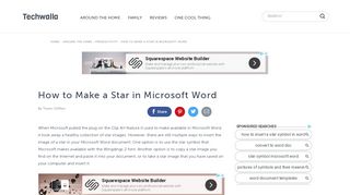 
                            4. How to Make a Star in Microsoft Word | Techwalla.com