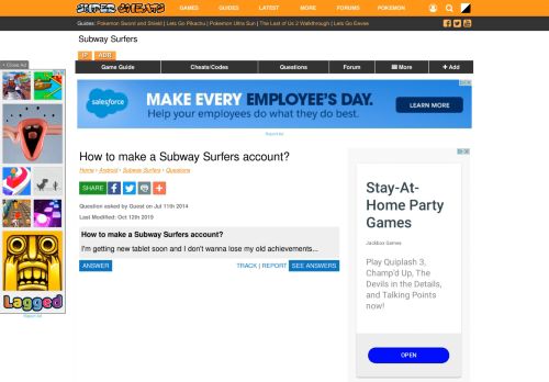 
                            12. How to make a Subway Surfers account? - Super Cheats