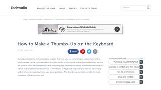 
                            7. How to Make a Thumbs-Up on the Keyboard | Techwalla.com