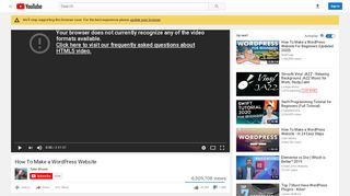 
                            11. How To Make a WordPress Website - YouTube