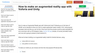 
                            11. How to make an augmented reality app with Vuforia, Unity, 3d - 2019