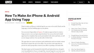 
                            9. How To Make An iPhone & Android App Using Yapp – ...