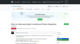 
                            5. How to make auto login in nextcloud iframe integration · Issue #8560 ...