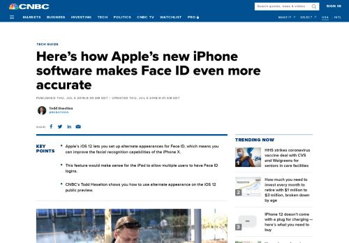 
                            8. How to make Face ID more accurate in iOS 12 - CNBC.com