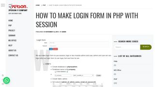 
                            11. How to make login form in php with session - 2person it ...