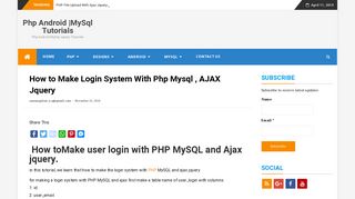 
                            4. How to Make Login System With Php Mysql , AJAX Jquery - ...