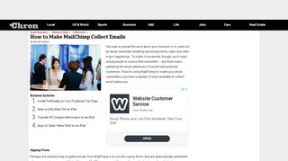 
                            10. How to Make MailChimp Collect Emails | Chron.com