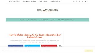 
                            6. How to Make Money As An Online Recruiter For Indeed Crowd