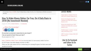 
                            10. How To Make Money Online: For Free, On A Daily Basis in 2018 (No ...