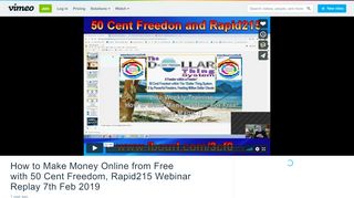 
                            10. How to Make Money Online from Free with 50 Cent Freedom ... - Vimeo