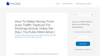 
                            7. How to make money online upto $100 daily for posting video and ...