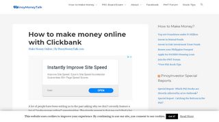 
                            5. How to make money online with Clickbank - PinoyMoneyTalk.com