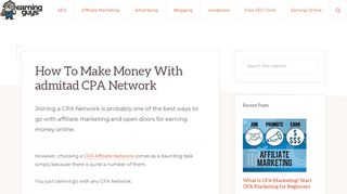 
                            4. How To Make Money With admitad CPA Network - EarningGuys