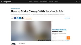 
                            12. How to Make Money With Facebook Ads - Entrepreneur