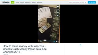 
                            10. How to make money with Iaso Tea -Checks Cash Money Proof-Total ...