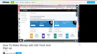 
                            10. How To Make Money with USI-Tech And Sign up on Vimeo