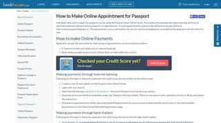 
                            4. How to Make Online Appointment for Passport - BankBazaar