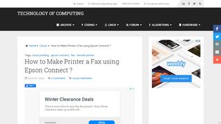 
                            13. How to Make Printer a Fax using Epson Connect ? | Technology of ...