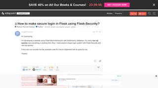 
                            7. How to make secure login in Flask using Flask-Security? - Python ...