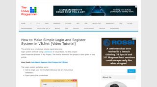 
                            10. How to Make Simple Login and Register System in VB.Net  ...
