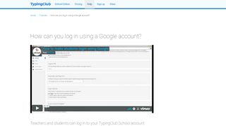 
                            4. How to make students login using Google - TypingClub