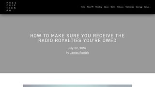 
                            10. How to make sure you receive the radio royalties you're owed ...