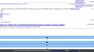 
                            6. how to make the onAuthenticationSuccess function being called ...