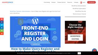 
                            10. How to Make Users Register and Login from the Front-end in WordPress