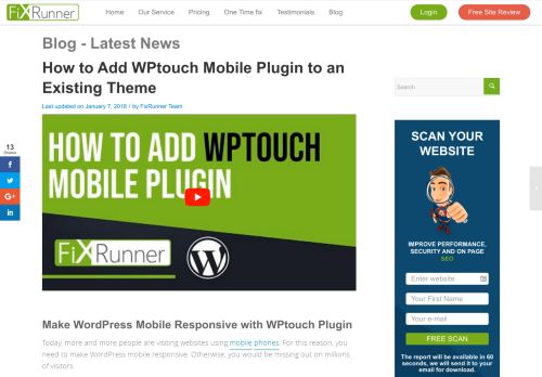 
                            5. How to Make WordPress Mobile Responsive using WPTouch