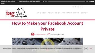 
                            7. How to Make your Facebook Account Private - Ian Anderson Gray