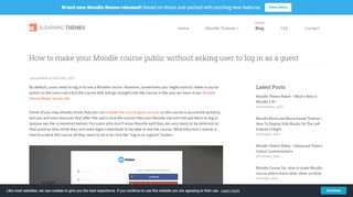 
                            13. How to make your Moodle course public