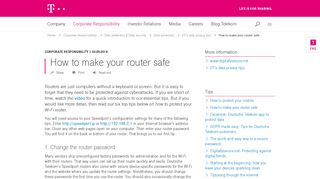 
                            7. How to make your router safe | Deutsche Telekom