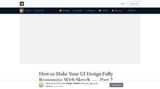 
                            5. How to Make Your UI Design Fully Responsive With Sketch — Part 2