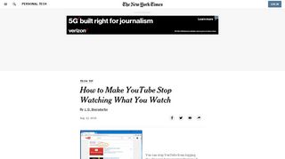 
                            5. How to Make YouTube Stop Watching What You Watch - The New ...