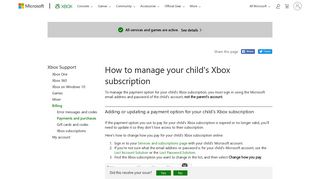 
                            12. How to Manage Child's Xbox Subscription - Xbox Support