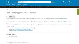 
                            4. How To Manage Dell Threat Defense | Dell Thailand