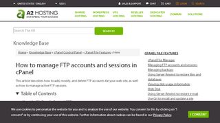 
                            5. How to manage FTP accounts and sessions in cPanel