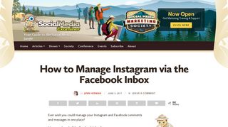 
                            4. How to Manage Instagram via the Facebook Inbox : Social Media ...