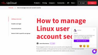 
                            10. How to manage Linux user account security - UpCloud