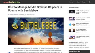 
                            6. How to Manage Nvidia Optimus Chipsets in Ubuntu with Bumblebee ...