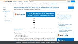 
                            5. How to manage Personal Team info on Apple Developer website ...